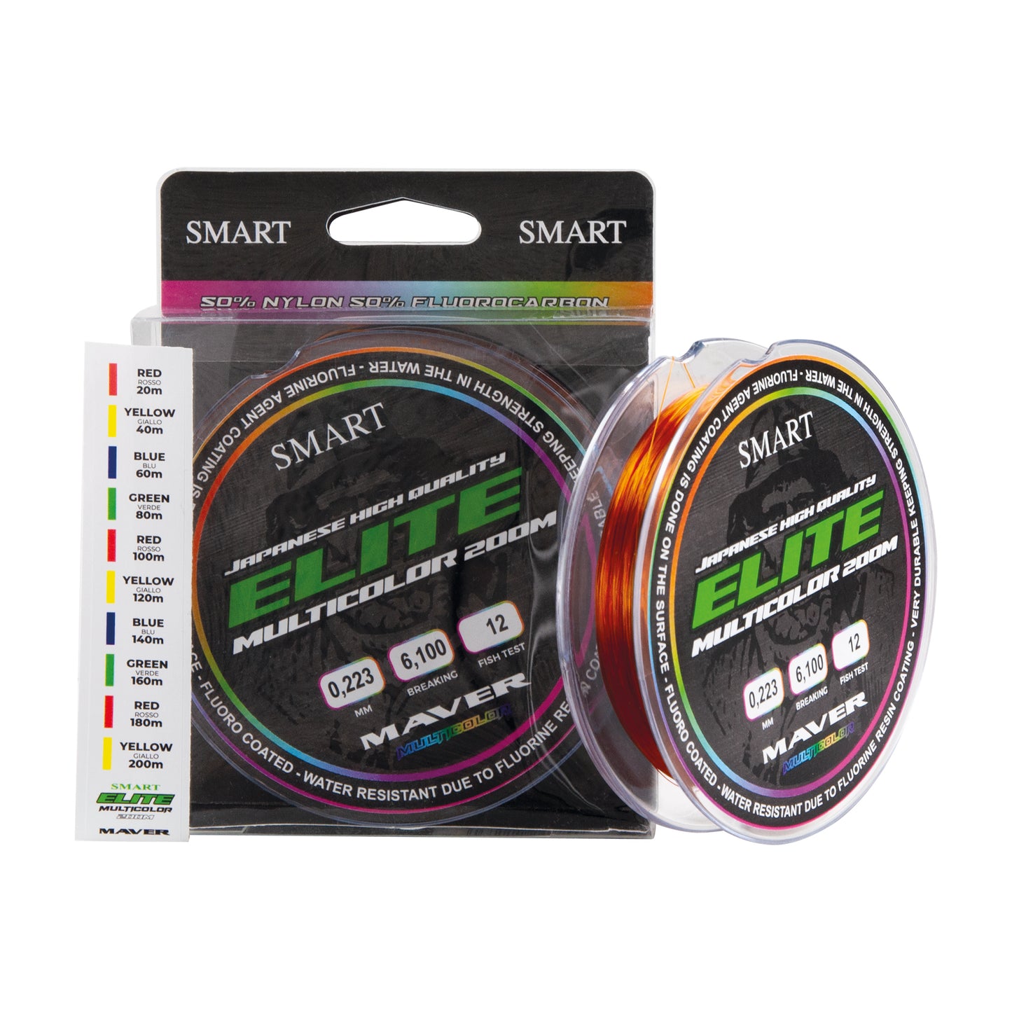 Monofilo Elite Multicolor 200m